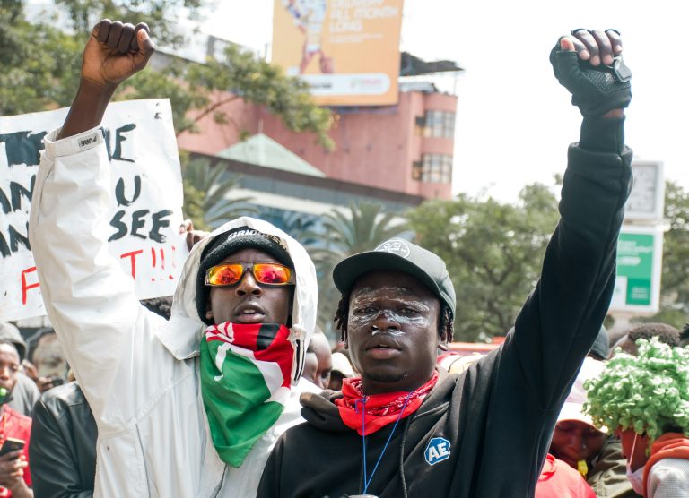 Kenya youth protest. Photo by Hassan Kibwana @ Unsplash