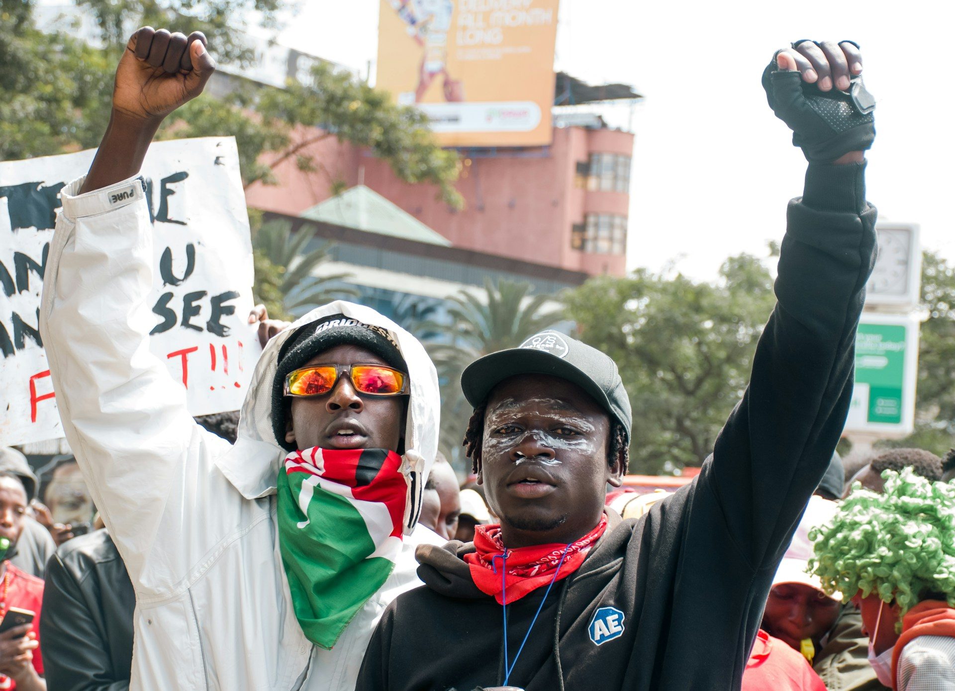 Kenya youth protest. Photo by Hassan Kibwana @ Unsplash