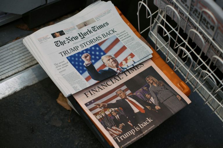 Donald Trump on a newspaper @ Unsplash