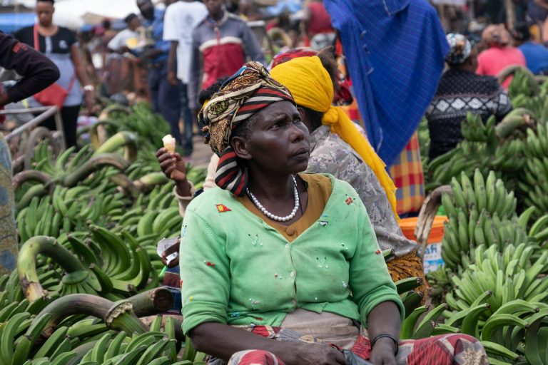 Woman selling fruit in Tanzanian Market. Photo by David Cashbaugh @ Unsplash