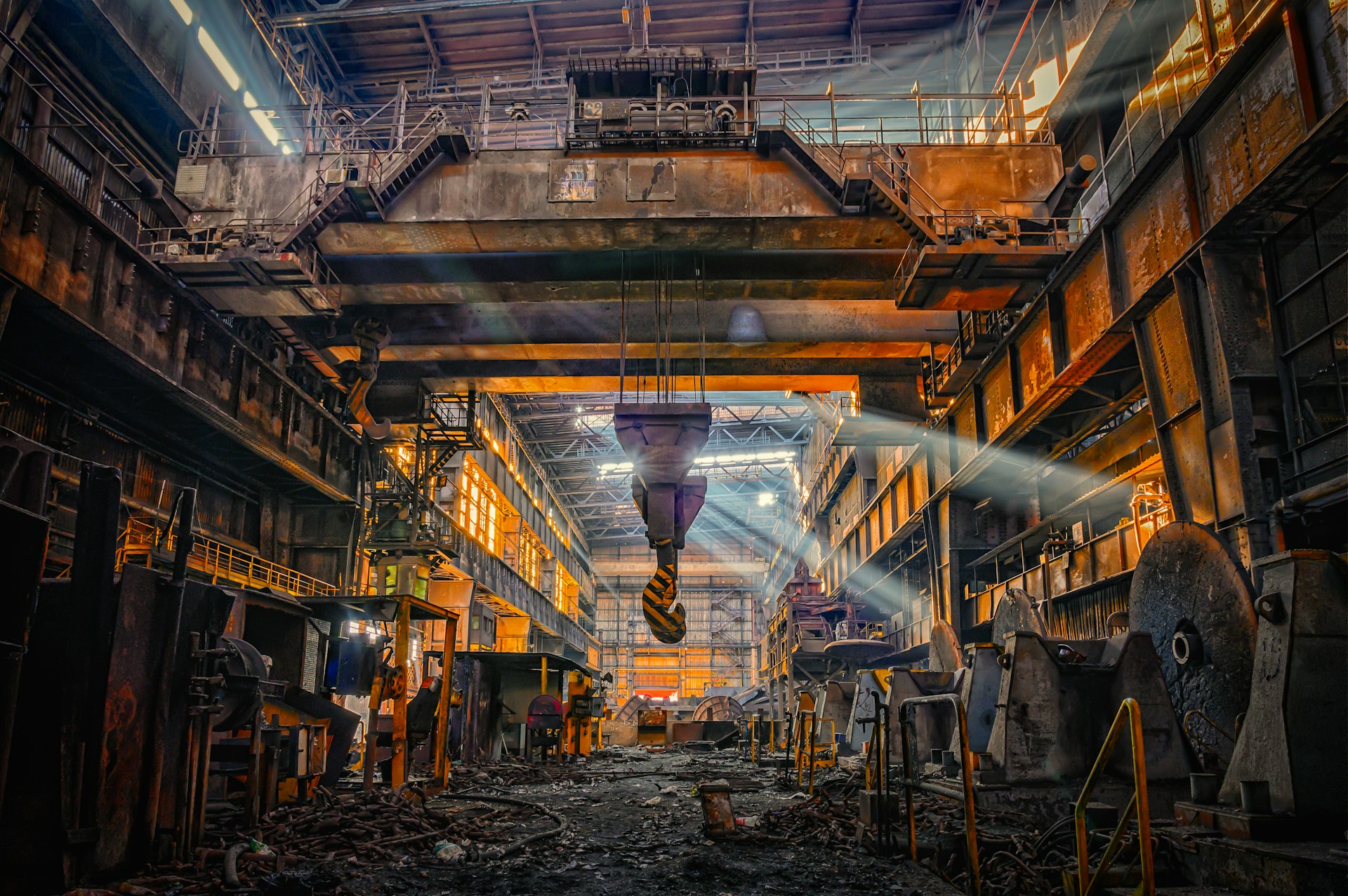 Steel factory. Photo by Peter Herrmann @ Unsplash