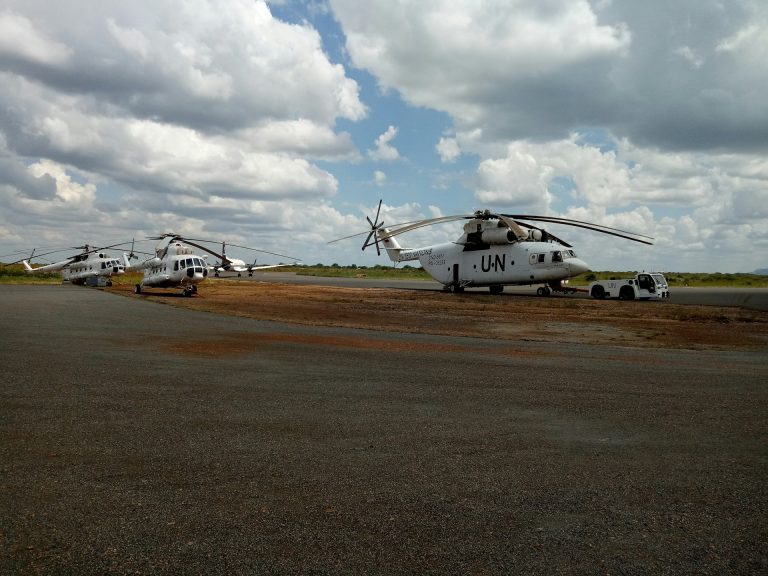 UN aircraft stationed at the Terminal Dr, Juba, South Sudan. Photo by Chetan Sharma @ Unsplash