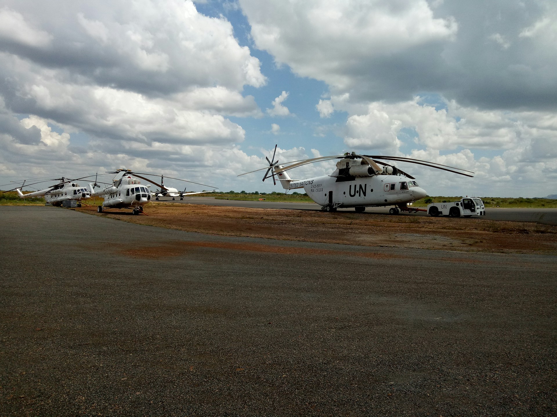 UN aircraft stationed at the Terminal Dr, Juba, South Sudan. Photo by Chetan Sharma @ Unsplash