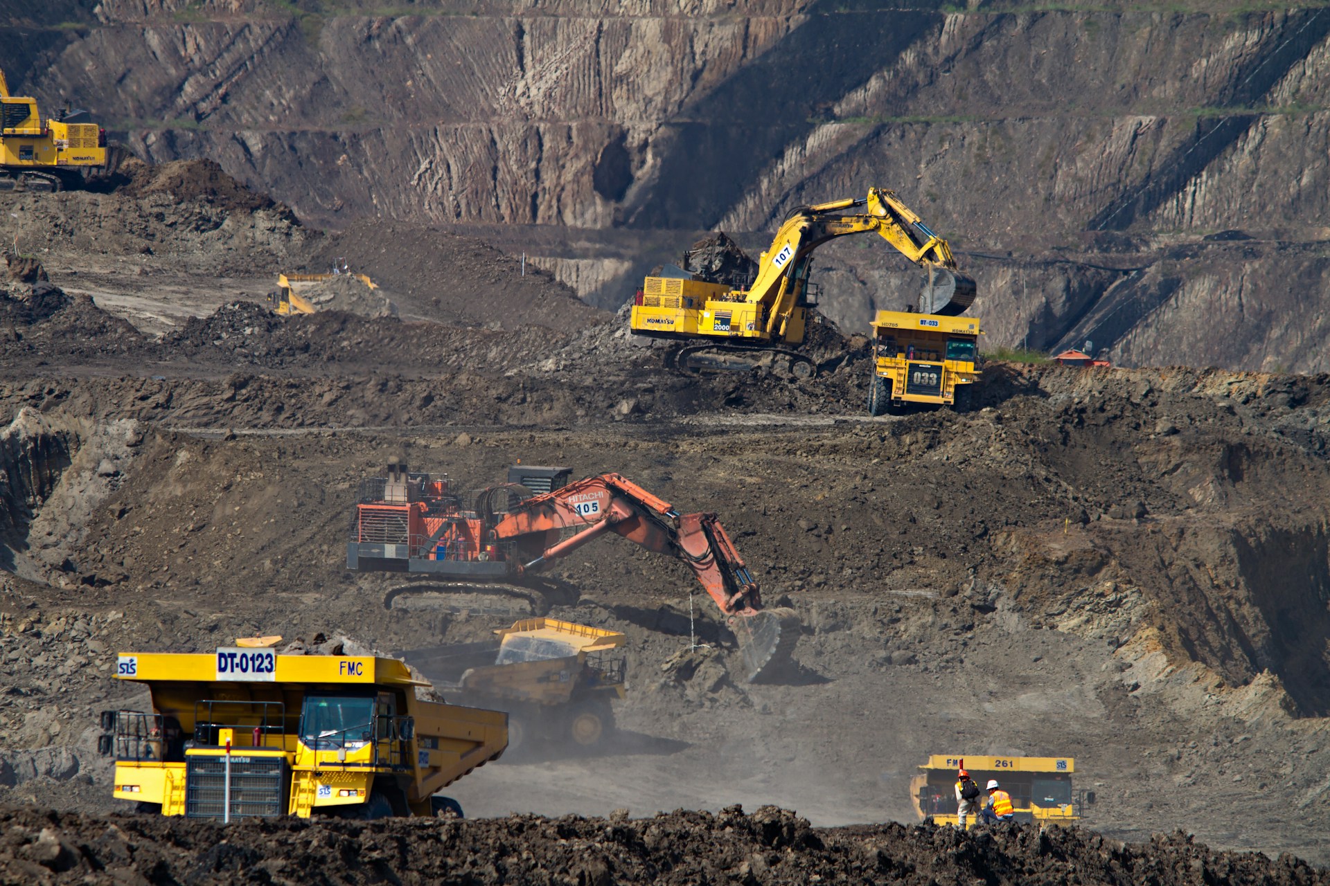 A mining site. Photo by Dominik Vanyi @ Unsplash