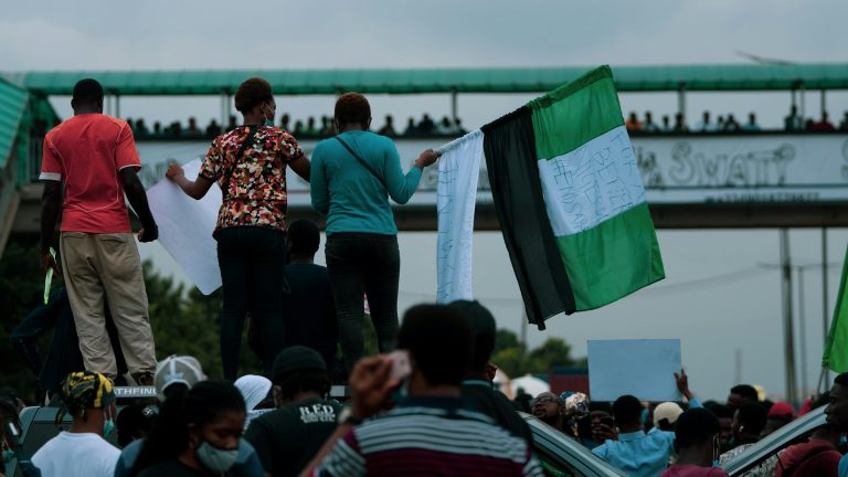 Nigeria young voters protest for reforms. Photo by Ayoola Salako @ Unsplash