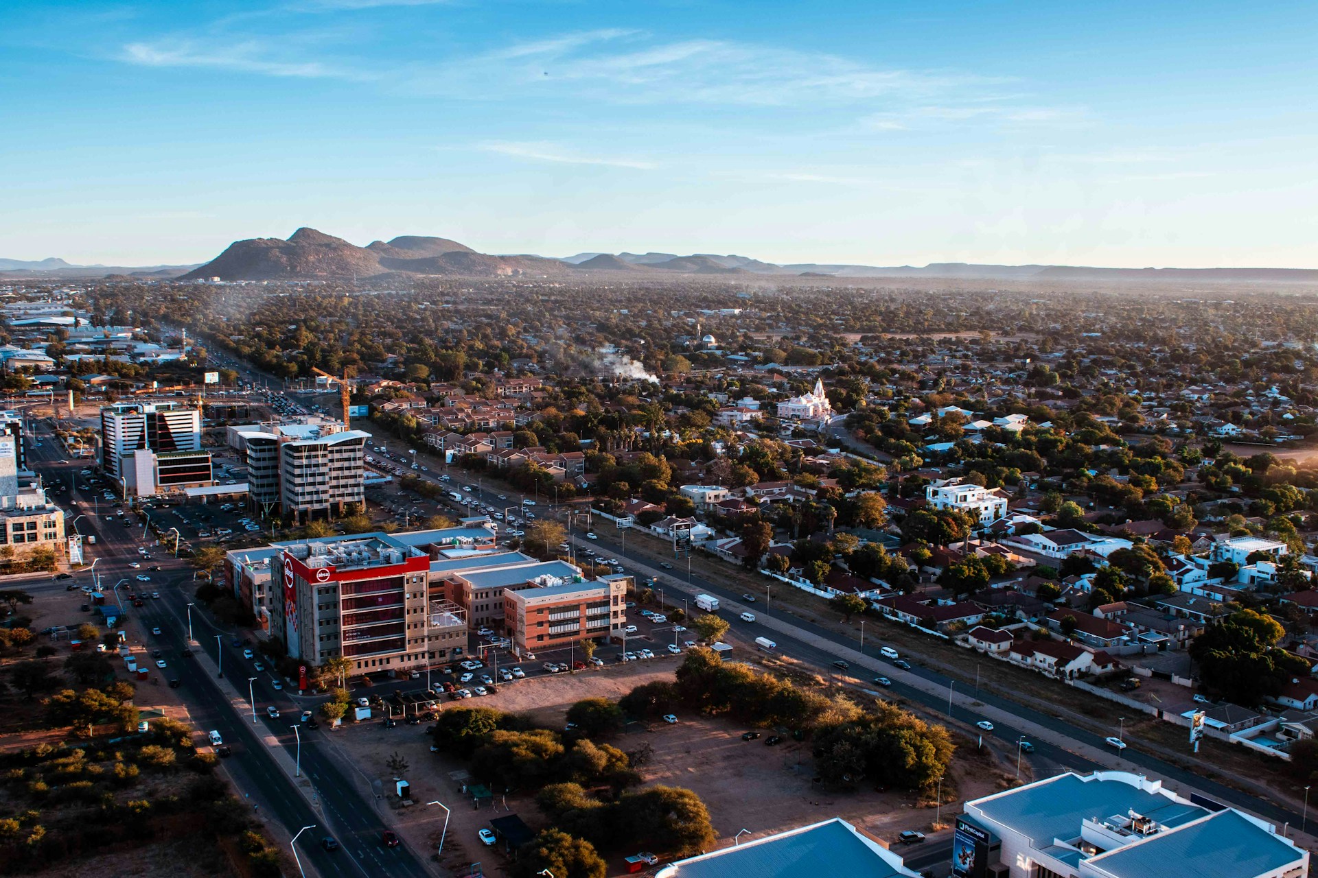 Overview of the Central Business District in Gaborone, Botswana. Photo by Justice Hubane @ Unsplash
