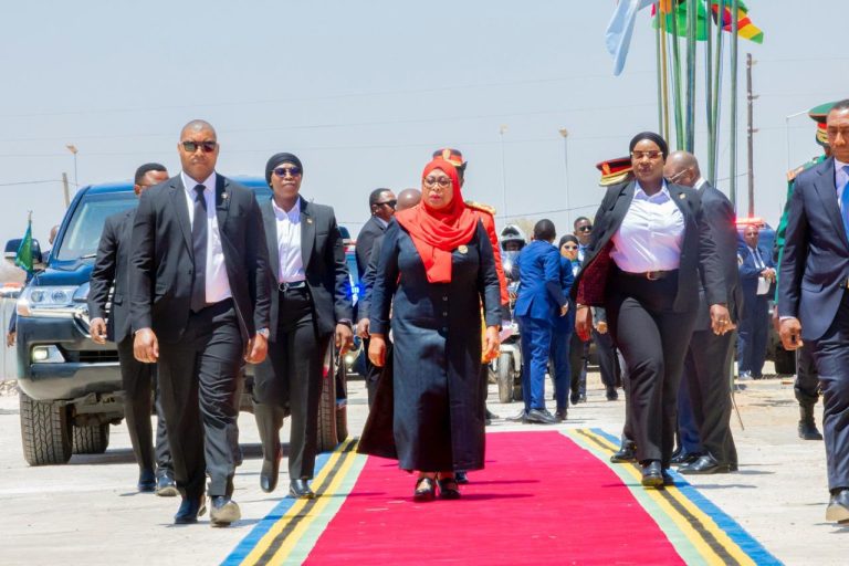 Tanzania President Samia Suluhu Hassan at her investiture. Photo @ Samia Hassan/Facebook