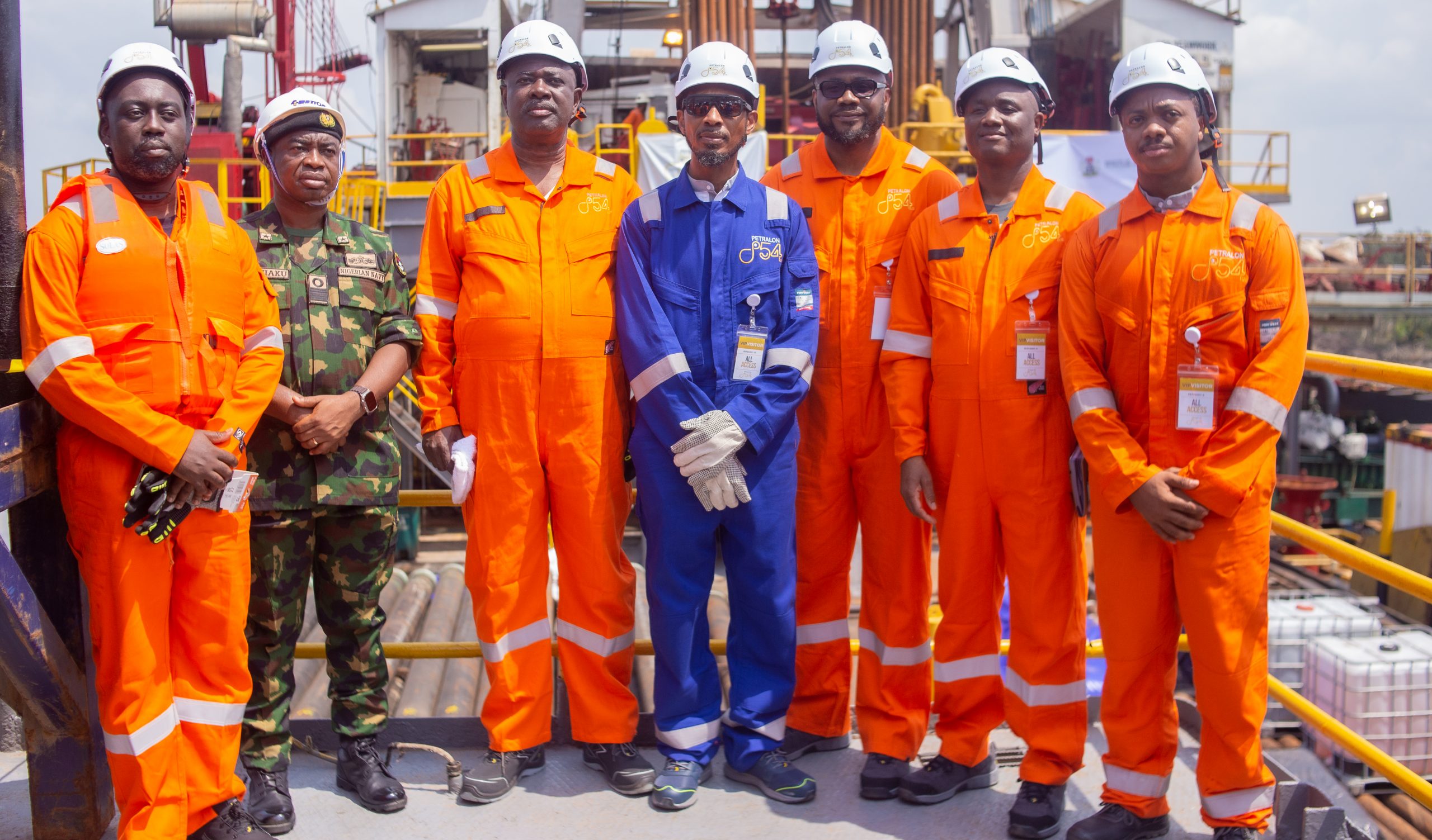 Petralon's operational milestone was reinforced by the visit of the Minister of State for Petroleum Resources (Oil), Heineken Lokpobiri, to Dawes Island. Photo @ Petralon Energy.