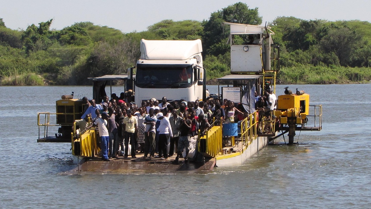 A ferry in Botswana. Photo @ Pixabay.