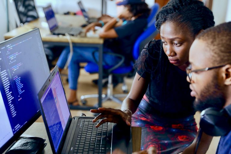 Coding session at a tech startup. Photo by Desola Lanre-Ologun@ Unsplash