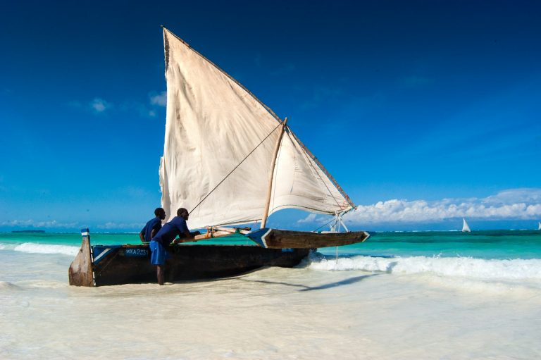 The beach off Matemwe in Zanzibar, Tanzania. Photo by Crispin Jones @ Unsplash