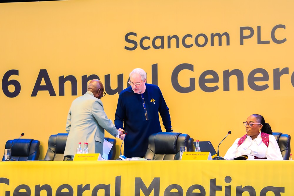 Stephen Blewett, CEO of MTN Ghana at the company's AGM in Accra. Photo by MTN Ghana/Facebook