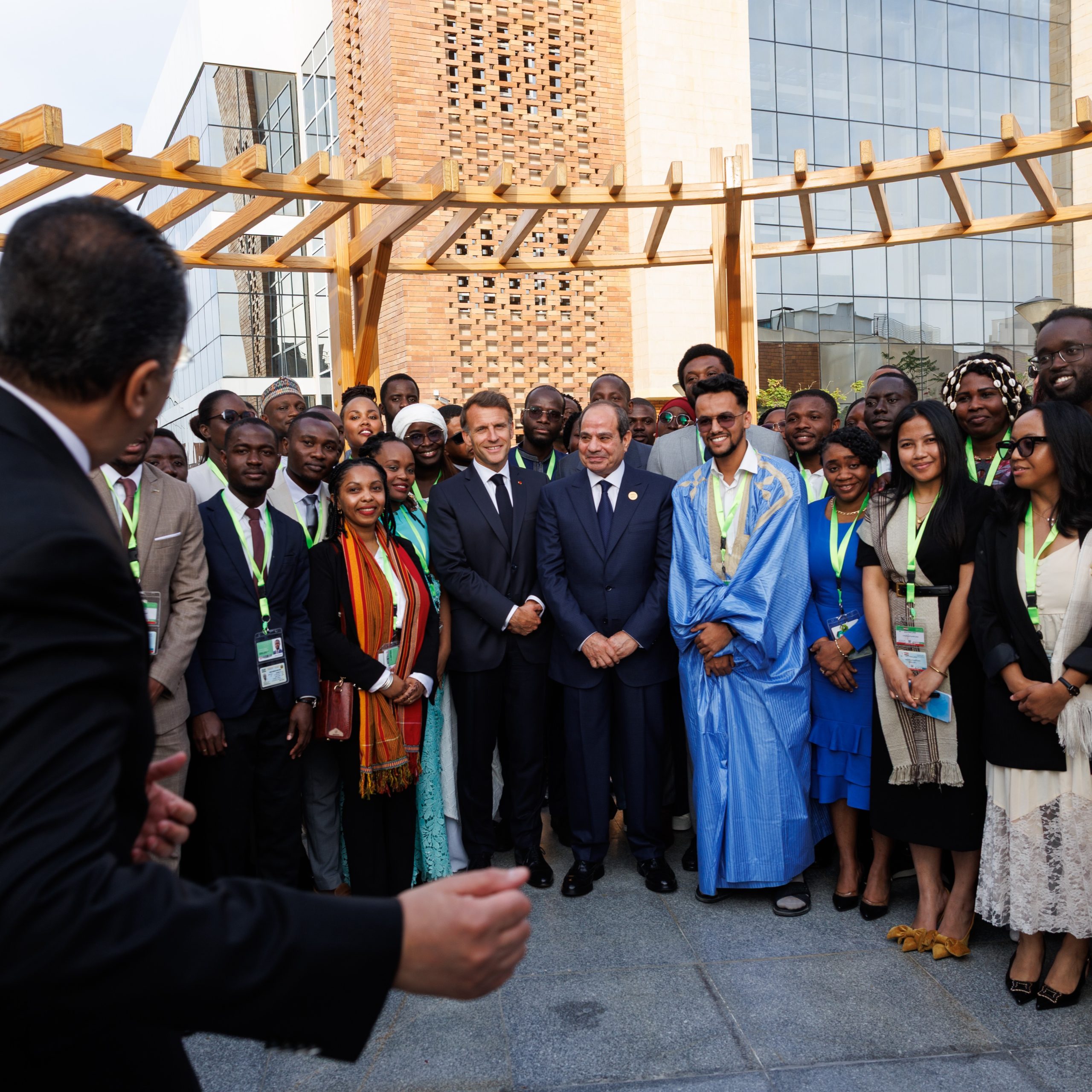 French President Emmanuel Macron in Africa recently. Photo @Emmanuel Macron/Facebook