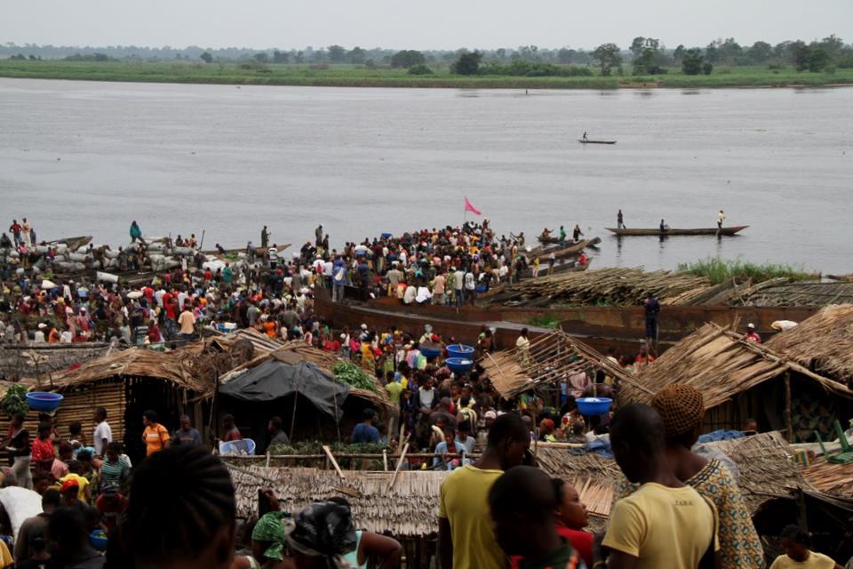 The town of Mbandaka is a busy port on the banks of the Congo River in western DR Congo Photo: Oxfam via Creative Common