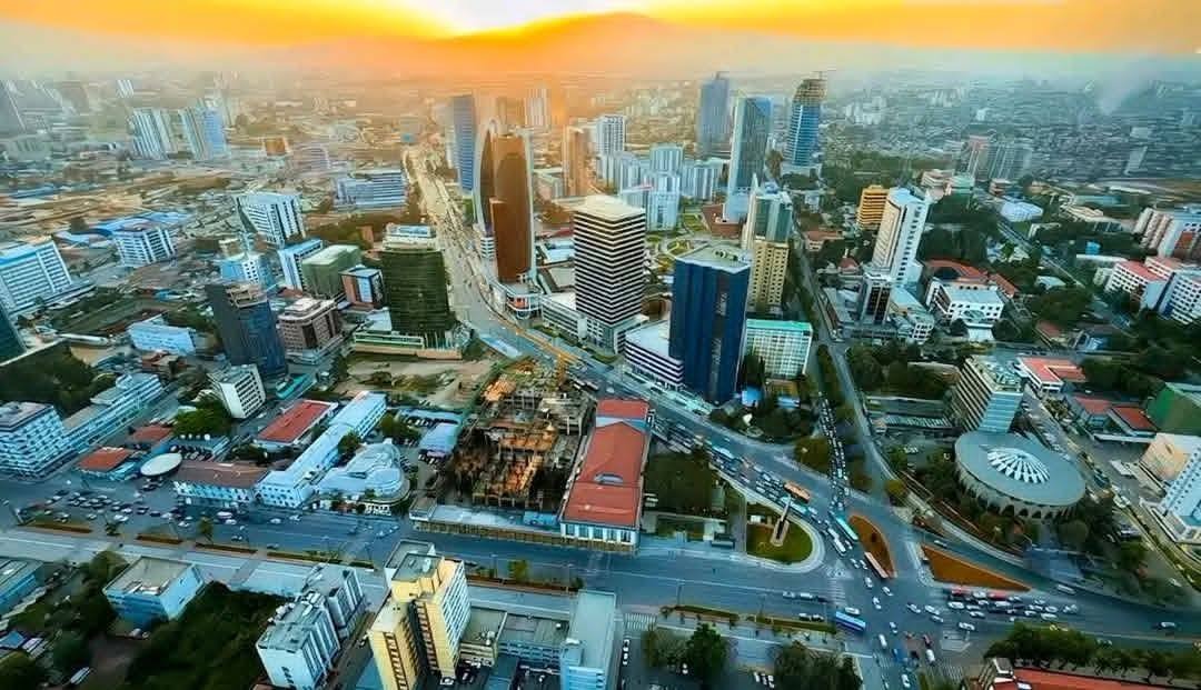 Aerial view of the National Bank of Ethiopia (NBE). Photo by AMN-English | Facebook