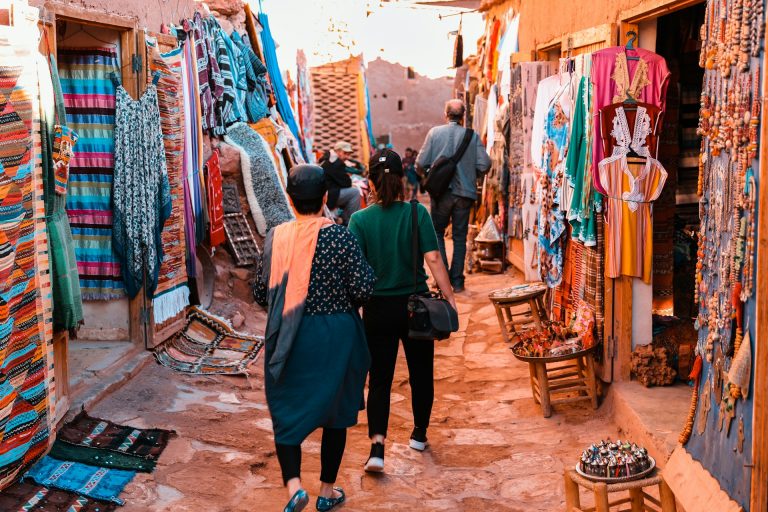 Market place in Aït Benhaddou, Morocco. Photo by Rigel @ Unsplash