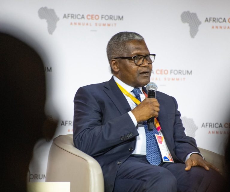 Aliko Dangote, Africa's richest businessman. Photo @ Africa CEO Forum