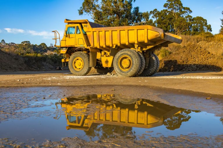 Truck at a mining site. Photo by Robert So @ Pexels