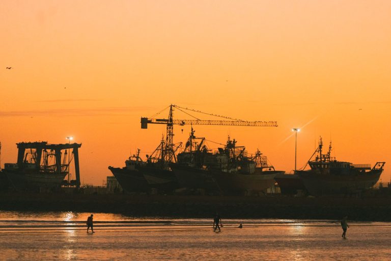Fishing boats in Essaouira Harbor, Morocco. Photo by Hamza Laafou @Pexels