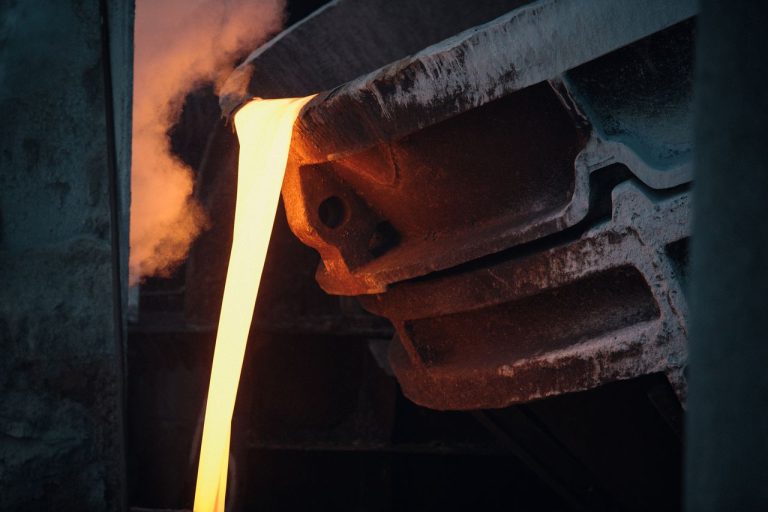 Gold pouring process. Photo by Bence Szemerey @ Pexels