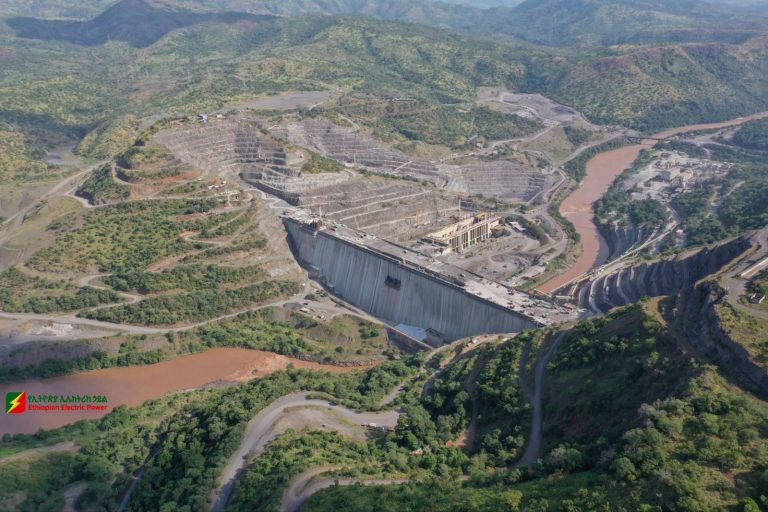 Construction site of Ethiopia’s Koysha Hydropower Project. Photo: Ethiopia Electric Power
