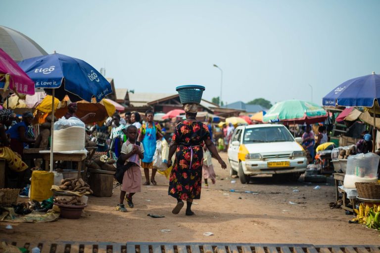 A vibrant market scene in Accra, Ghana. Photo by Zeal Creative Studios @Pexels