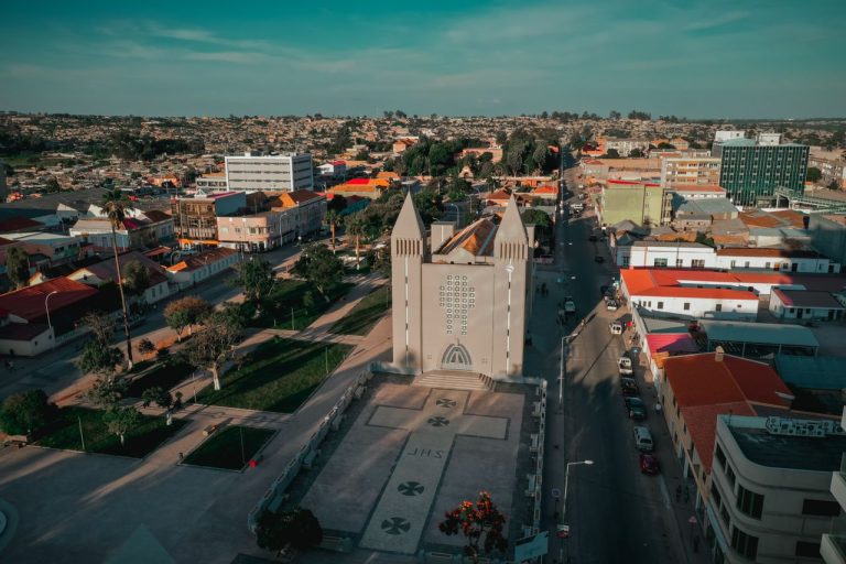 Aerial view of Lubango city with a prominent church in Huíla, Angola. Photo by Heibby Cris Marvel @Pexels